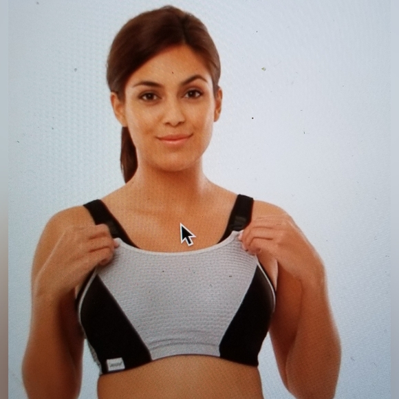 NWOT GLAMORISE DOUBLE LAYER CUSTOM CONTROL SPORTS BRA - Picture 4 of 13